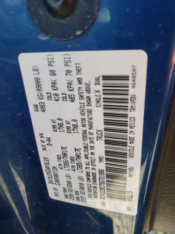 3D7KS28C75G721986 - 2005 DODGE RAM 2500 S Կապույտ լուսանկար 10