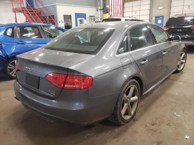 WAUFFAFL1CA102175 - 2012 AUDI A4 GRAY photo 4