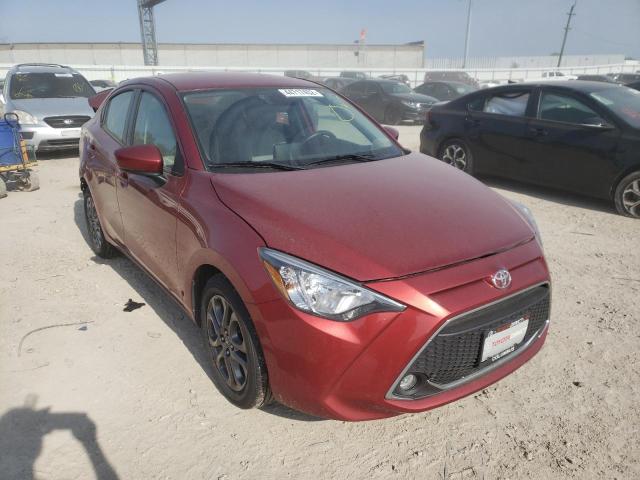 3MYDLBYV1KY518472 - 2019 TOYOTA YARIS L RED photo 1