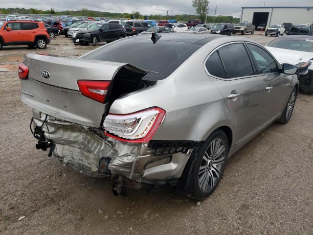 KNALN4D71E5151059 - 2014 KIA CADENZA PR TAN photo 4