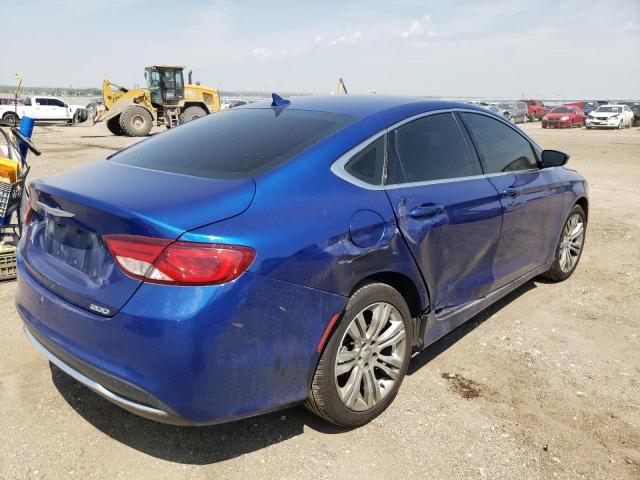 1C3CCCAB1GN145295 - 2016 CHRYSLER 200 LIMITE BLUE photo 4