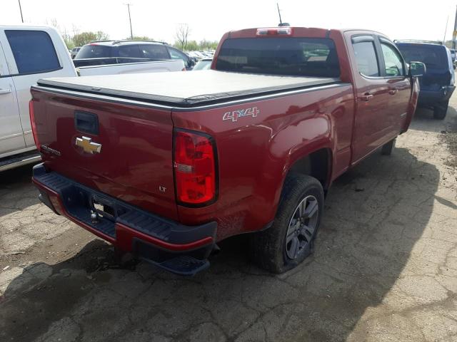 1GCGTBE38F1122130 - 2015 CHEVROLET COLORADO L RED photo 4