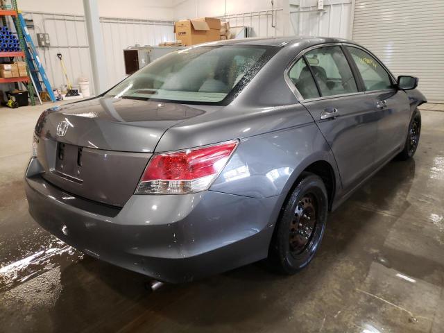 1HGCP26349A129681 - 2009 HONDA ACCORD LX GRAY photo 4