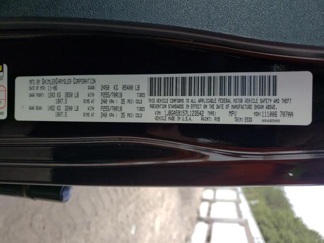 1J8GA59157L123542 - 2007 JEEP WRANGLER S 黑色 照片 10