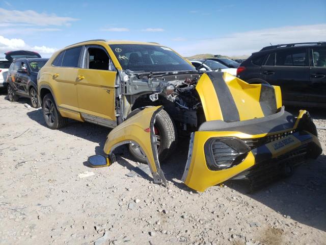 1V2NE2CA0MC204808 - 2021 VOLKSWAGEN ATLAS CROS ყვითელი ფოტო 1