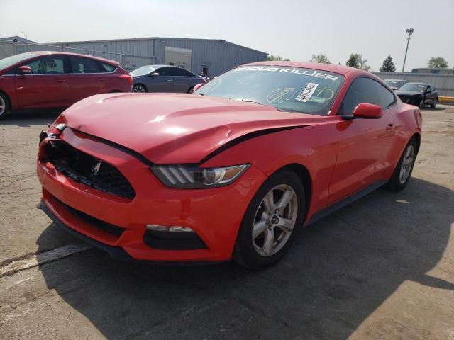 1FA6P8AM9H5304776 - 2017 FORD MUSTANG RED photo 2