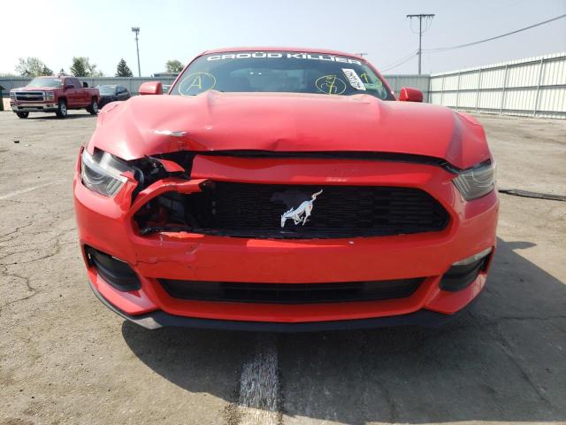 1FA6P8AM9H5304776 - 2017 FORD MUSTANG RED photo 9