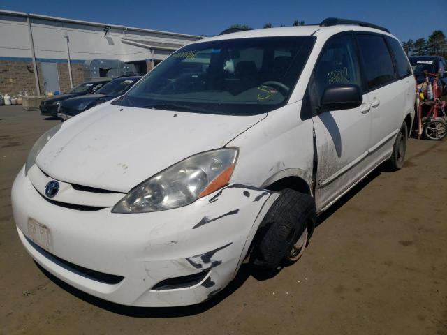 5TDZK23C48S136885 - 2008 TOYOTA SIENNA WHITE photo 2