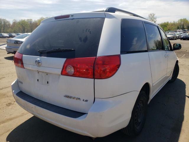 5TDZK23C48S136885 - 2008 TOYOTA SIENNA WHITE photo 4