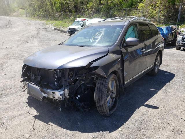 5N1AR2MM2DC630413 - 2013 NISSAN PATHFINDER GRAY photo 2