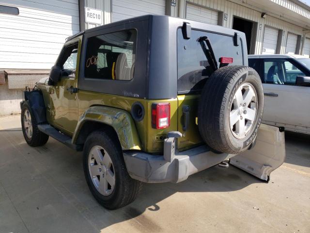 1J4FA54157L134254 - 2007 JEEP WRANGLER S GREEN photo 3