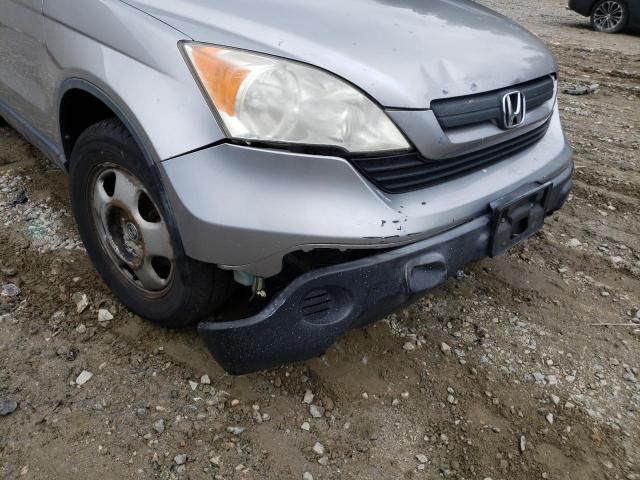 JHLRE48307C029086 - 2007 HONDA CR-V LX SILVER photo 9