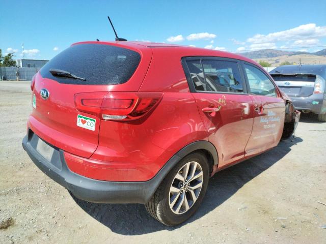 KNDPB3AC6E7664255 - 2014 KIA SPORTAGE B RED photo 4