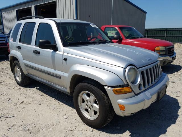 1J4GL48K67W697002 - 2007 JEEP LIBERTY SP SILVER photo 1