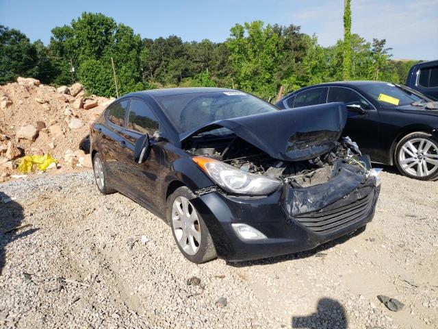 KMHDH4AE3BU109667 - 2011 HYUNDAI ELANTRA BLACK photo 1