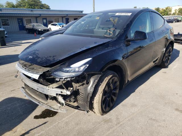 5YJYGDEE0MF297109 - 2021 TESLA MODEL Y أسود صورة 2