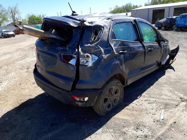 MAJ6S3FL3LC370021 - 2020 FORD ECOSPORT S GRAY photo 4