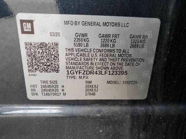 1GYFZDR43LF123395 - 2020 CADILLAC XT4 PREMIU GRAY photo 10