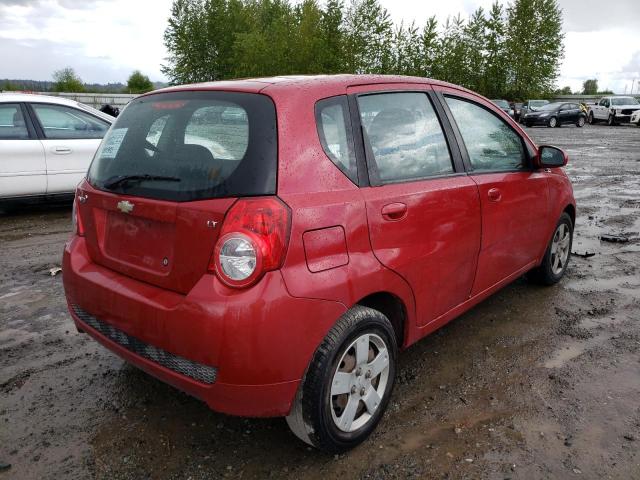 KL1TD6DEXBB245879 - 2011 CHEVROLET AVEO LS 红色 照片 4