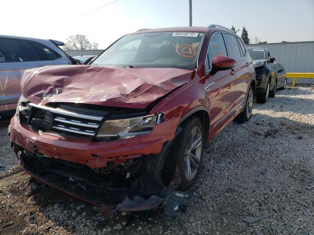 3VV2B7AX4JM162446 - 2018 VOLKSWAGEN TIGUAN SE MAROON photo 2