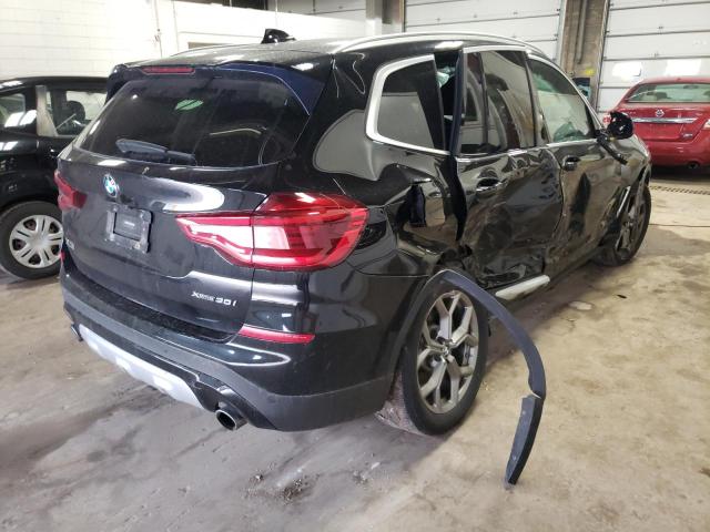 5UXTY5C04L9C56688 - 2020 BMW X3 XDRIVE3 BLACK photo 4