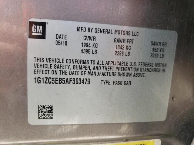 1G1ZC5EB5AF303479 - 2010 CHEVROLET MALIBU 1LT ყავისფერი ფოტო 10