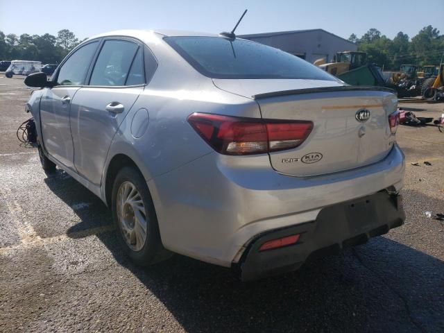 3KPA24ABXKE241161 - 2019 KIA RIO S SILVER photo 3