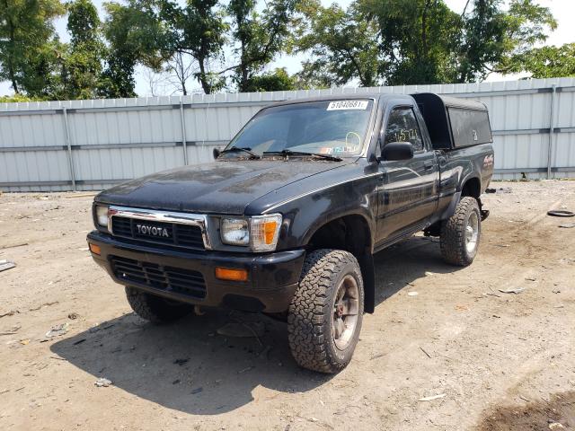 JT4RN01P6K4006370 - 1989 TOYOTA PICKUP 1/2 BLACK photo 2