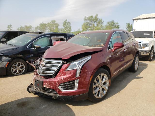 1GYKNDRS0JZ168072 - 2018 CADILLAC XT5 LUXURY MAROON photo 2