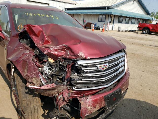 1GYKNDRS0JZ168072 - 2018 CADILLAC XT5 LUXURY MAROON photo 9