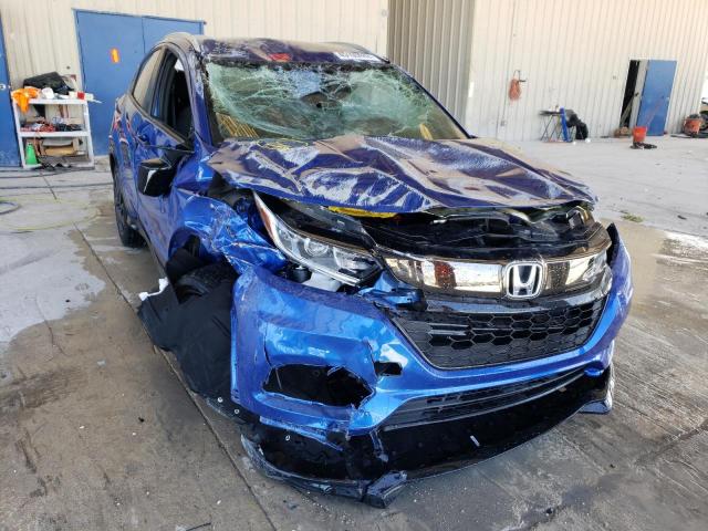 3CZRU5H17NM733957 - 2022 HONDA HR-V SPORT BLUE photo 1