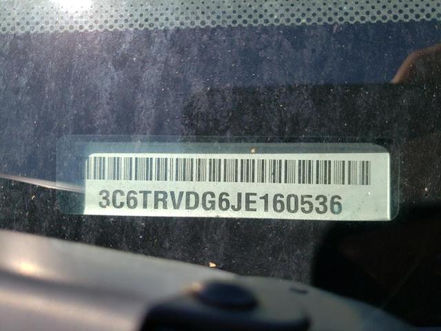 3C6TRVDG6JE160536 - 2018 RAM PROMASTER BLUE photo 10