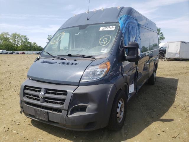 3C6TRVDG6JE160536 - 2018 RAM PROMASTER BLUE photo 2