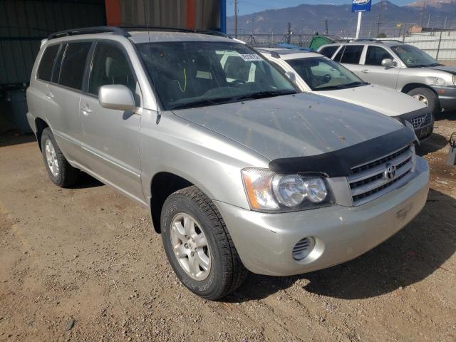 JTEHF21A120064874 - 2002 TOYOTA HIGHLANDER SILVER photo 1