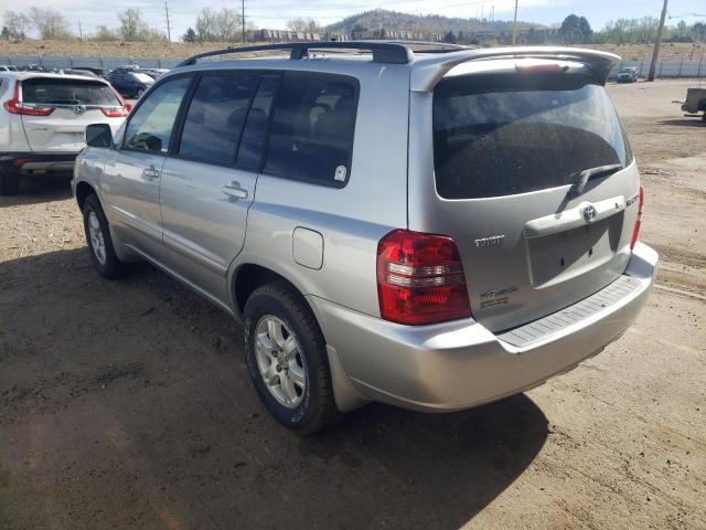 JTEHF21A120064874 - 2002 TOYOTA HIGHLANDER SILVER photo 3