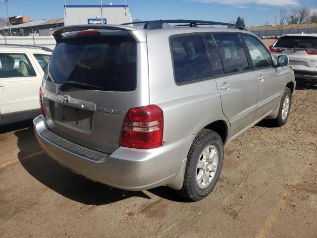 JTEHF21A120064874 - 2002 TOYOTA HIGHLANDER SILVER photo 4