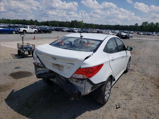 KMHCT4AE0DU501535 - 2013 HYUNDAI ACCENT WHITE photo 4