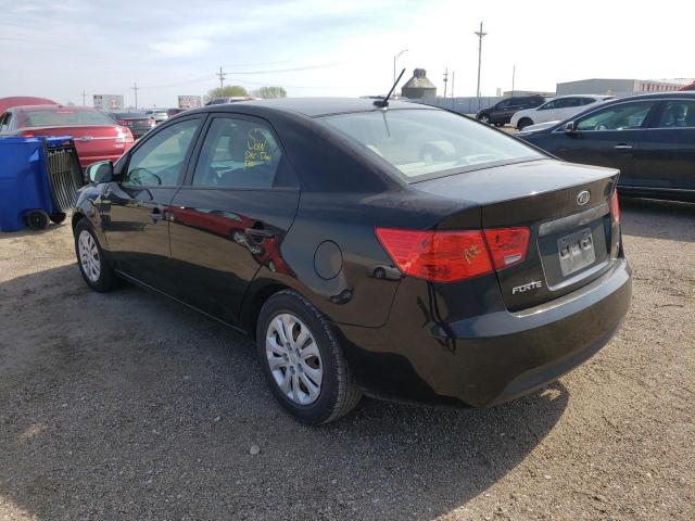 KNAFU4A23B5434373 - 2011 KIA FORTE EX BLACK photo 3