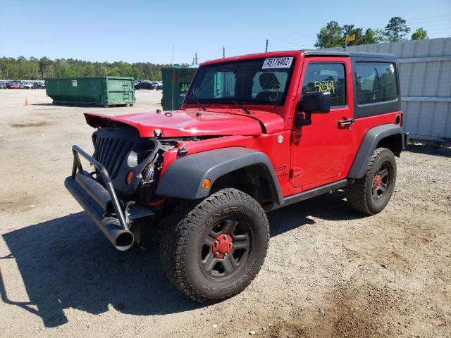 1C4AJWAG3DL703970 - 2013 JEEP WRANGLER S RED photo 2