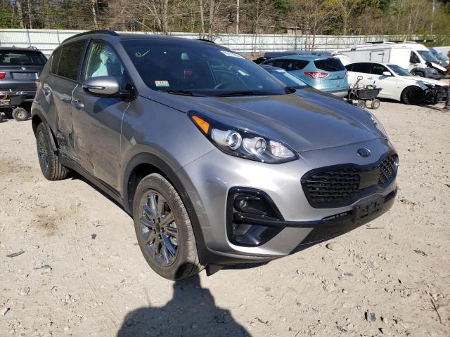 KNDP6CAC2M7856842 - 2021 KIA SPORTAGE S GRAY photo 1