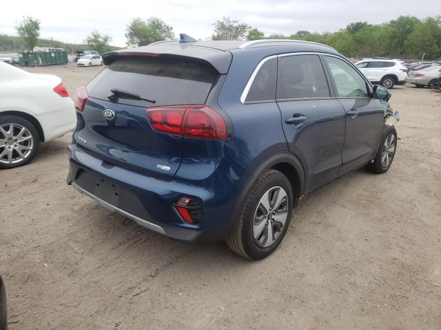 KNDCB3LC8L5443180 - 2020 KIA NIRO LX BLUE photo 4