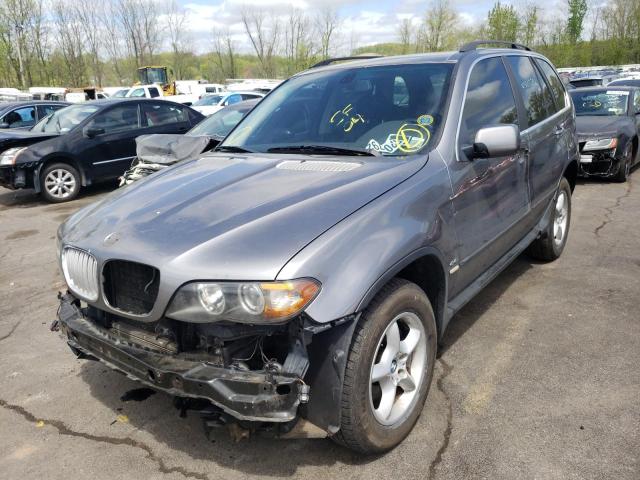 5UXFB53504LV08321 - 2004 BMW X5 4.4I GRAY photo 2