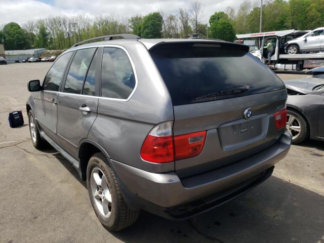 5UXFB53504LV08321 - 2004 BMW X5 4.4I GRAY photo 3