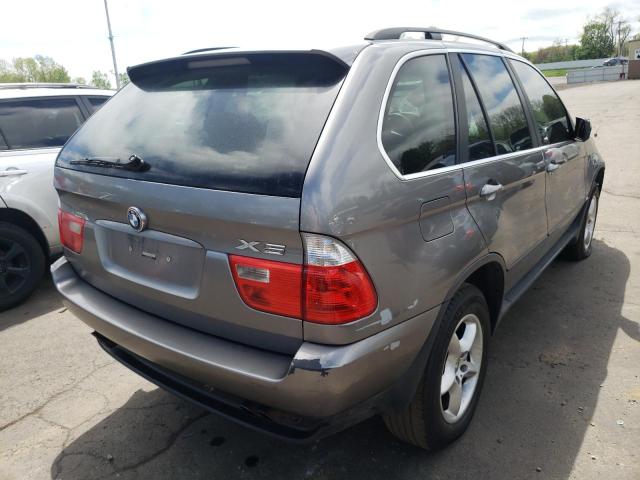 5UXFB53504LV08321 - 2004 BMW X5 4.4I GRAY photo 4