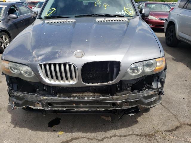 5UXFB53504LV08321 - 2004 BMW X5 4.4I GRAY photo 9