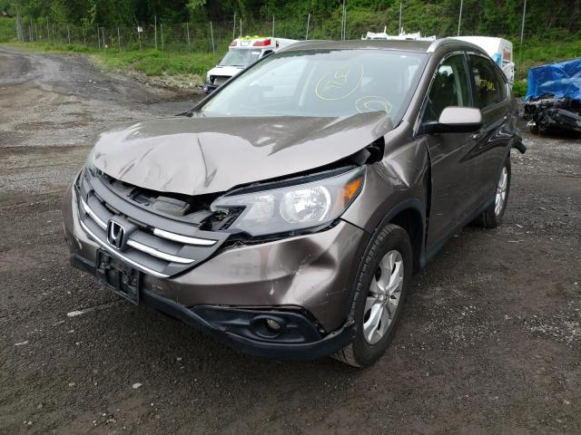 5J6RM4H75DL060794 - 2013 HONDA CR-V EXL GRAY photo 2