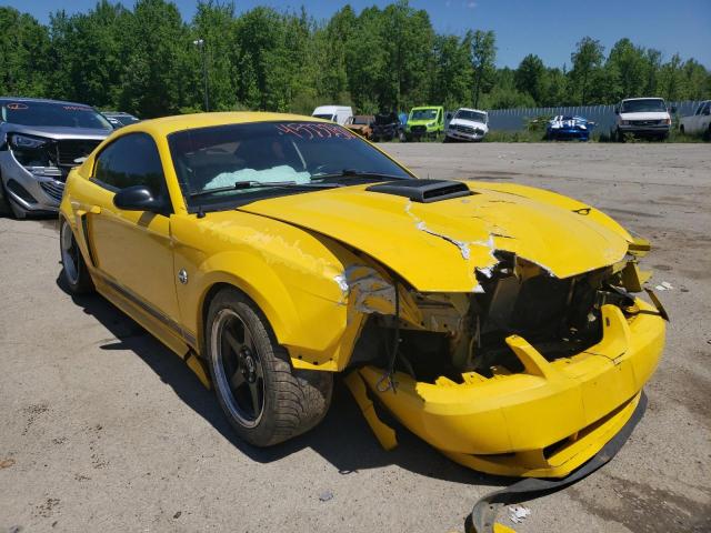 1FAFP42R84F235828 - 2004 FORD MUSTANG MA YELLOW photo 1