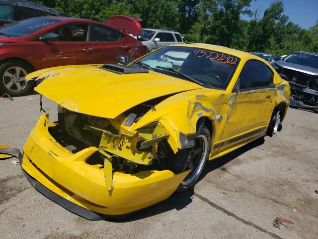 1FAFP42R84F235828 - 2004 FORD MUSTANG MA YELLOW photo 2