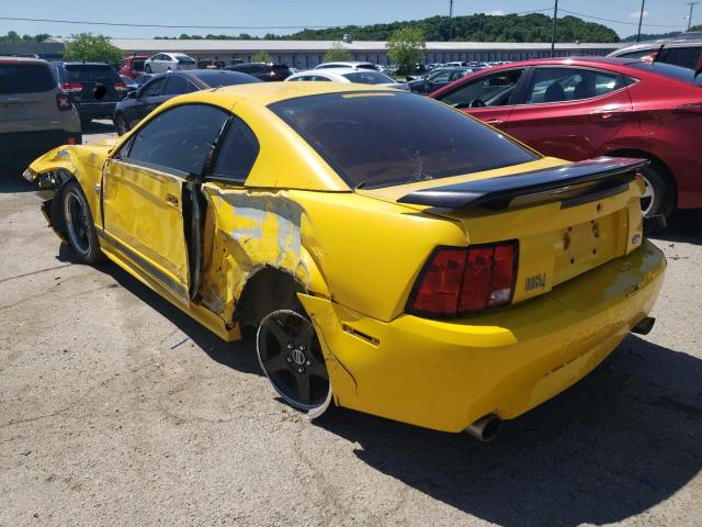 1FAFP42R84F235828 - 2004 FORD MUSTANG MA YELLOW photo 3