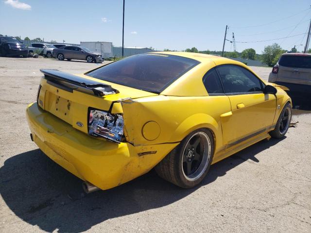 1FAFP42R84F235828 - 2004 FORD MUSTANG MA YELLOW photo 4